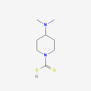 molecular formula C8H16N2S2 B15479378 1-Piperidinecarbodithioic acid, 4-(dimethylamino)- CAS No. 29053-49-4