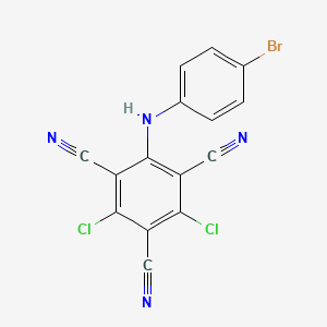 1,3,5-Benzenetricarbonitrile, 2-(bromoanilino)-4,6-dichloro-