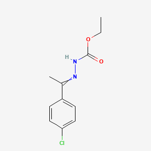 Hydrazinecarboxylic acid, [1-(4-chlorophenyl)ethylidene]-, ethyl ester