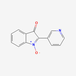 molecular formula C13H8N2O2 B15479401 1-Oxo-2-(pyridin-3-yl)-3H-1lambda~5~-indol-3-one CAS No. 25410-88-2