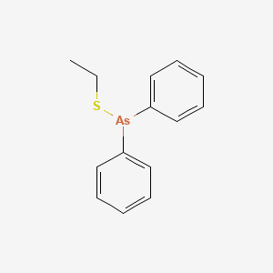 molecular formula C14H15AsS B15479415 (Ethylthio)diphenylarsine CAS No. 24582-60-3