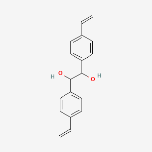 molecular formula C18H18O2 B15479421 1,2-Bis(4-ethenylphenyl)ethane-1,2-diol CAS No. 32605-58-6