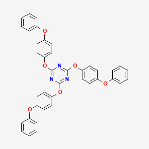 molecular formula C39H27N3O6 B15479441 2,4,6-Tris(4-phenoxyphenoxy)-1,3,5-triazine CAS No. 25940-66-3