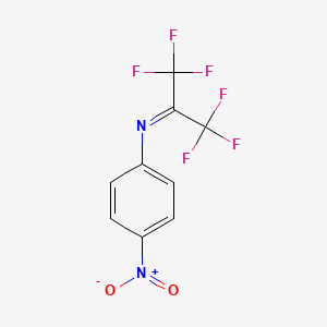 Benzenamine, 4-nitro-N-[2,2,2-trifluoro-1-(trifluoromethyl)ethylidene]-