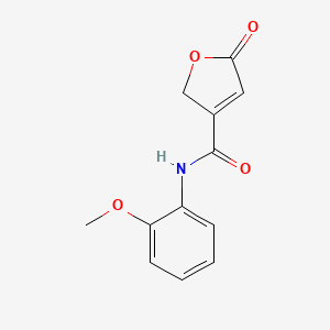 molecular formula C12H11NO4 B15479506 N-(2-Methoxyphenyl)-5-oxo-2,5-dihydrofuran-3-carboxamide CAS No. 24734-12-1