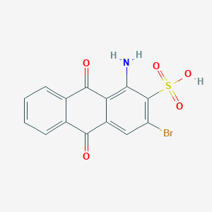 molecular formula C14H8BrNO5S B15479515 1-Amino-3-bromo-9,10-dioxo-9,10-dihydroanthracene-2-sulfonic acid CAS No. 25158-36-5