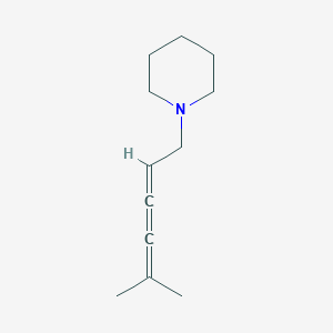 molecular formula C12H19N B15479530 Piperidine, 1-(5-methyl-2,3,4-hexatrienyl)- CAS No. 31270-85-6