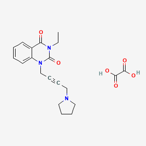 3-Ethyl-1-(4-(1-pyrrolidinyl)-2-butynyl)-2,4(1H,3H)-quinazolinedione oxalate