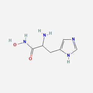 molecular formula C6H10N4O2 B15479619 Histidinehydroxamic acid CAS No. 25486-11-7