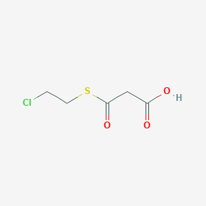 3-[(2-Chloroethyl)sulfanyl]-3-oxopropanoic acid