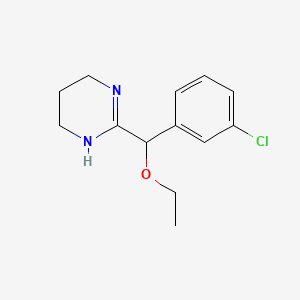 3,4,5,6-Tetrahydro-2-(3-chloro-alpha-ethoxybenzyl)pyrimidine