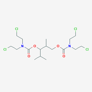 [3-[bis(2-chloroethyl)carbamoyloxy]-2,4-dimethylpentyl] N,N-bis(2-chloroethyl)carbamate