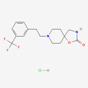 1-Oxa-3,8-diazaspiro(4.5)decan-2-one, 8-(m-(trifluoromethyl)phenethyl)-, hydrochloride