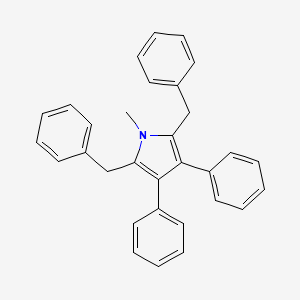 molecular formula C31H27N B15479734 2,5-Dibenzyl-1-methyl-3,4-diphenyl-1h-pyrrole CAS No. 31396-94-8