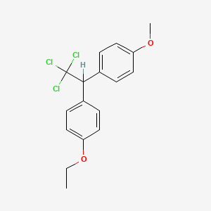 molecular formula C17H17Cl3O2 B15479739 1-Ethoxy-4-[2,2,2-trichloro-1-(4-methoxyphenyl)ethyl]benzene CAS No. 34197-08-5