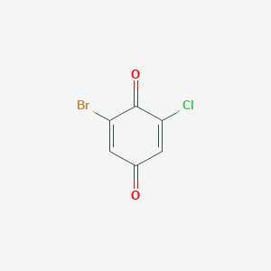 molecular formula C6H2BrClO2 B15479746 2-Bromo-6-chlorocyclohexa-2,5-diene-1,4-dione CAS No. 29666-56-6