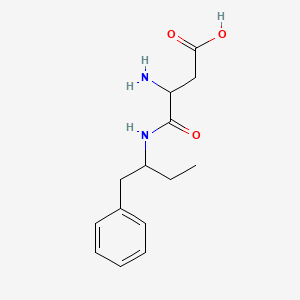 molecular formula C14H20N2O3 B15479779 N-(1-Phenylbutan-2-yl)-alpha-asparagine CAS No. 25352-50-5