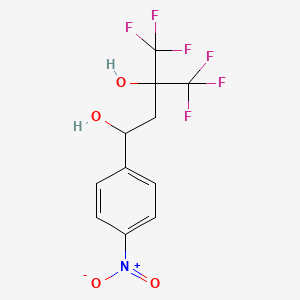 4,4,4-Trifluoro-1-(4-nitrophenyl)-3-(trifluoromethyl)butane-1,3-diol