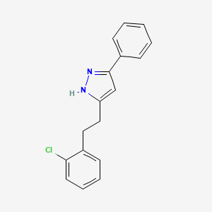 5-[2-(2-Chlorophenyl)ethyl]-3-phenyl-1h-pyrazole