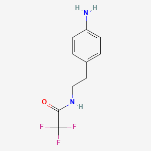 molecular formula C10H11F3N2O B15479858 n-[2-(4-Aminophenyl)ethyl]-2,2,2-trifluoroacetamide CAS No. 24954-62-9