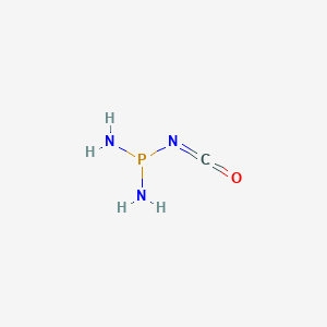 molecular formula CH4N3OP B15479868 Phosphorodiamidous isocyanate CAS No. 28372-65-8