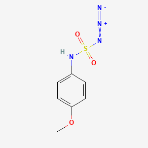 molecular formula C7H8N4O3S B15479874 Sulfamoyl azide, (p-methoxyphenyl)- CAS No. 33581-86-1