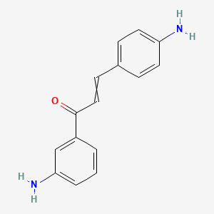 molecular formula C15H14N2O B15479900 1-(3-Aminophenyl)-3-(4-aminophenyl)prop-2-en-1-one CAS No. 25870-81-9