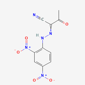 molecular formula C10H7N5O5 B15479933 2-[2-(2,4-Dinitrophenyl)hydrazinylidene]-3-oxobutanenitrile CAS No. 28317-71-7