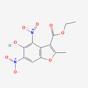 Ethyl 5-hydroxy-2-methyl-4,6-dinitro-1-benzofuran-3-carboxylate