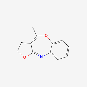 molecular formula C12H11NO2 B15479960 4-Methyl-2,3-dihydrofuro[3,2-c][1,5]benzoxazepine CAS No. 32713-05-6