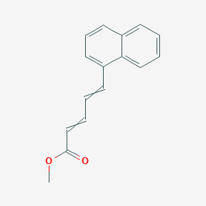 molecular formula C16H14O2 B15479967 Methyl 5-(naphthalen-1-yl)penta-2,4-dienoate CAS No. 24196-40-5