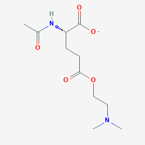 (2S)-2-acetamido-5-[2-(dimethylamino)ethoxy]-5-oxopentanoate