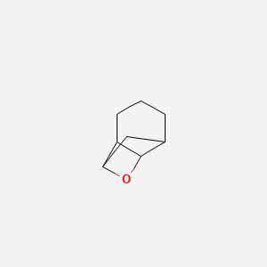 molecular formula C8H12O B15480018 9-Oxatricyclo[4.3.0.0~2,8~]nonane CAS No. 25047-11-4