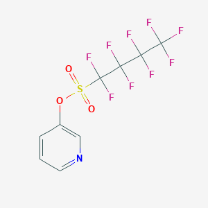 molecular formula C9H4F9NO3S B15480024 1-Butanesulfonic acid, 1,1,2,2,3,3,4,4,4-nonafluoro-, 3-pyridinyl ester CAS No. 32848-20-7