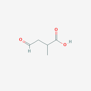 molecular formula C5H8O3 B15480065 2-Methyl-4-oxobutanoic acid CAS No. 35643-98-2