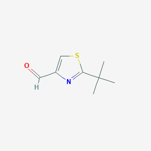 B154801 2-(tert-Butyl)thiazole-4-carbaldehyde CAS No. 937663-81-5