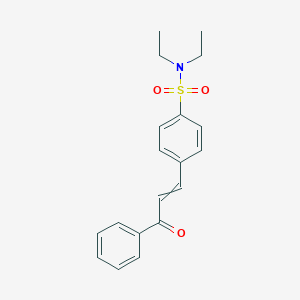 N,N-Diethyl-4-(3-oxo-3-phenylprop-1-en-1-yl)benzene-1-sulfonamide