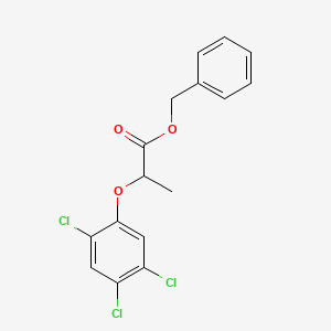 molecular formula C16H13Cl3O3 B15480152 Benzyl 2-(2,4,5-trichlorophenoxy)propanoate CAS No. 33694-11-0