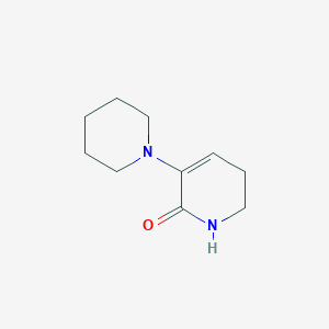 2(1H)-Pyridinone, 5,6-dihydro-3-(1-piperidinyl)-