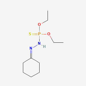 molecular formula C10H21N2O2PS B15480174 (Diethoxyphosphinothioylhydrazinylidene)cyclohexane CAS No. 33303-56-9