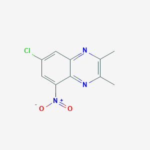 molecular formula C10H8ClN3O2 B15480175 7-Chloro-2,3-dimethyl-5-nitroquinoxaline CAS No. 32601-94-8