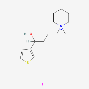 molecular formula C14H24INOS B15480180 1-(4-Hydroxy-4-(3-thienyl)butyl)-1-methylpiperidinium iodide CAS No. 31648-12-1