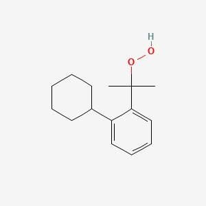 molecular formula C15H22O2 B15480204 2-(2-Cyclohexylphenyl)propane-2-peroxol CAS No. 30282-51-0