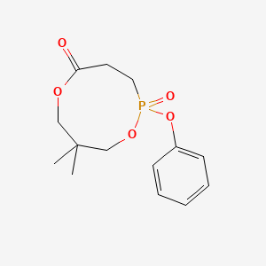 8,8-Dimethyl-2-phenoxy-1,6,2lambda~5~-dioxaphosphonane-2,5-dione