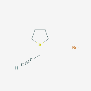 molecular formula C7H11BrS B15480285 1-(Prop-2-yn-1-yl)thiolan-1-ium bromide CAS No. 35851-39-9