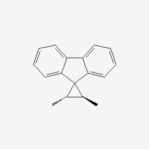 molecular formula C17H16 B15480301 (2S,3S)-2,3-dimethylspiro[cyclopropane-1,9'-fluorene] CAS No. 34296-54-3