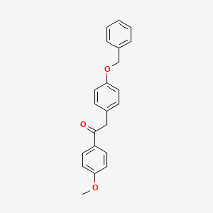 Ethanone, 1-(4-methoxyphenyl)-2-[4-(phenylmethoxy)phenyl]-