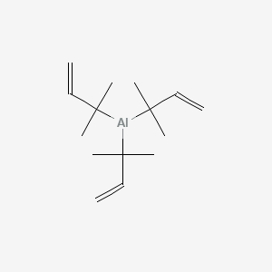 molecular formula C15H27Al B15480321 Tris(2-methylbut-3-en-2-yl)alumane CAS No. 31259-92-4