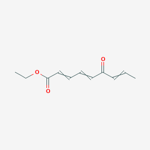 molecular formula C11H14O3 B15480326 Ethyl 6-oxonona-2,4,7-trienoate CAS No. 33879-87-7