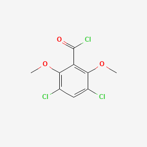 molecular formula C9H7Cl3O3 B15480341 3,5-Dichloro-2,6-dimethoxybenzoyl chloride CAS No. 32541-62-1